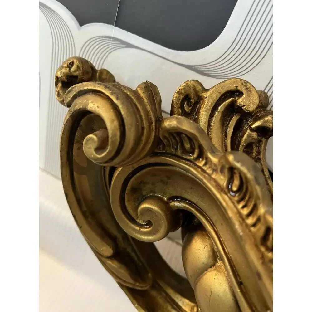 Vintage MCM Ornate Wall Pocket Planter Universal Statuary Hollywood Regency 19”L